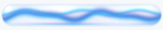 Eqho's listening pill in light theme — soft blue waves on pearl